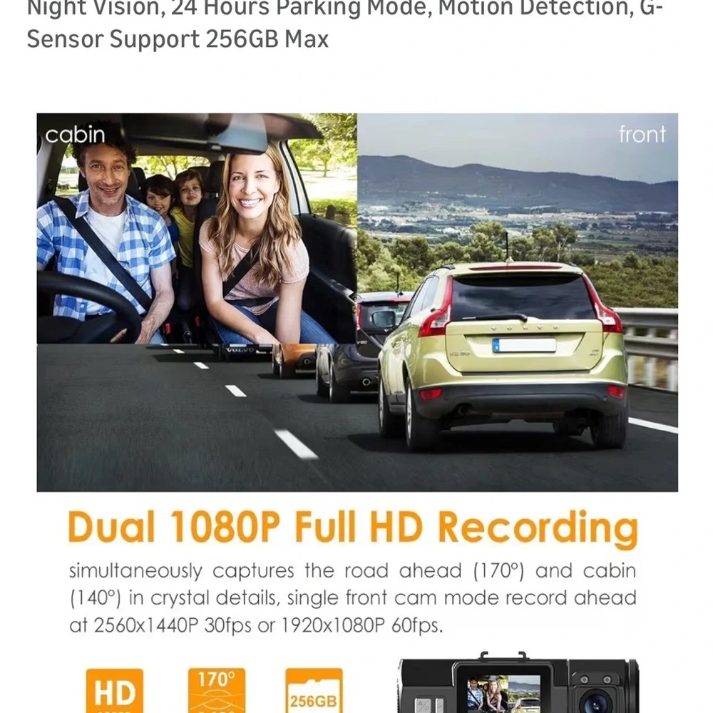 OnDash N2 Pro Dash Cam - Black
